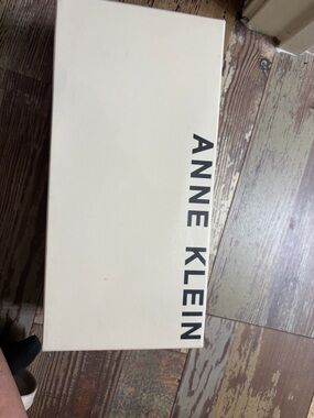 Anne Klein Cream Box with Bold Black Logo